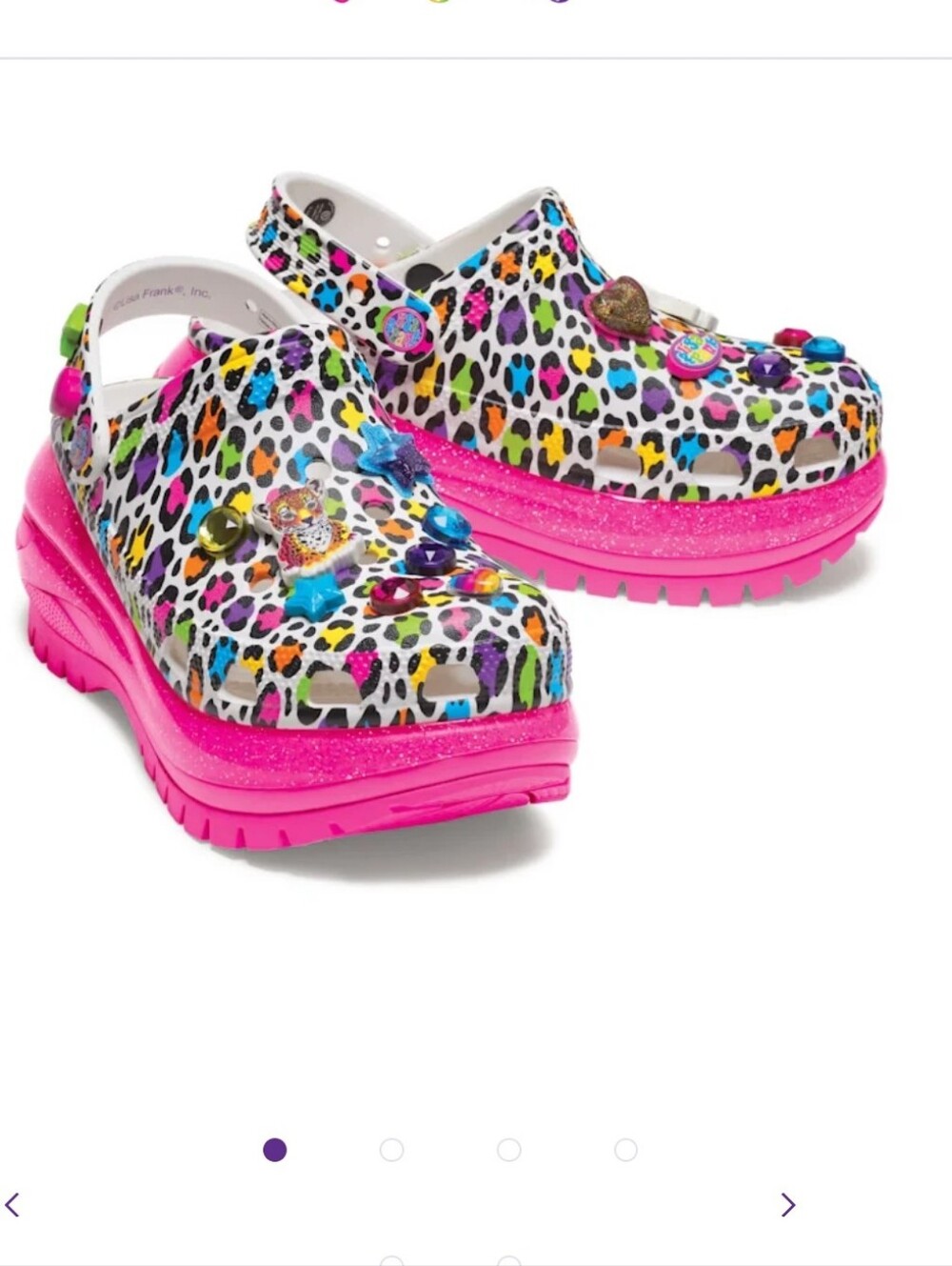 Lisa FrankXCrocs Mega Crush Clog